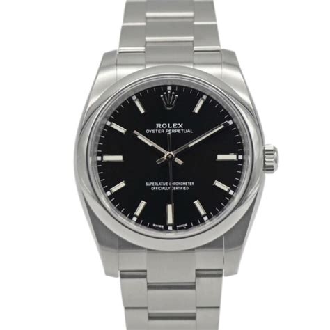 rolex oyster perpetual black dial white dial|rolex oyster sap 39139 price.